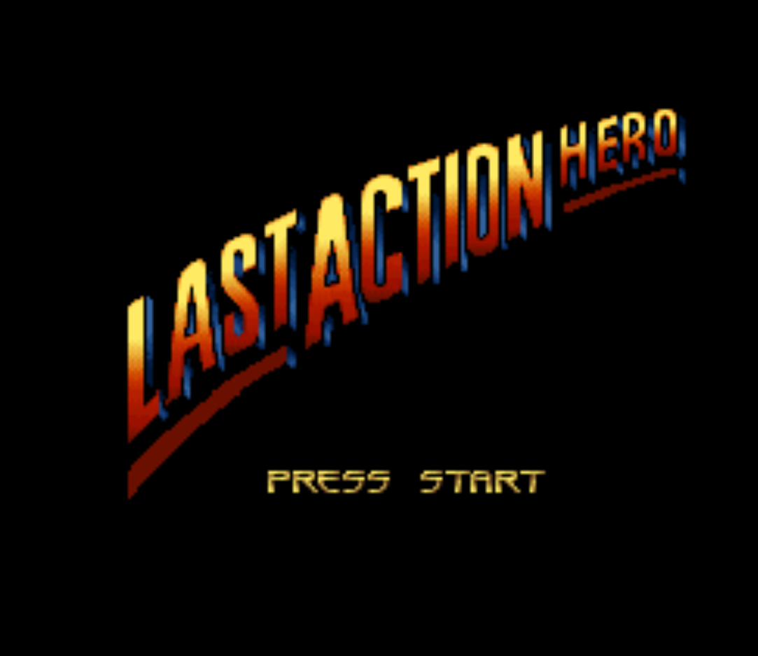 Last Action Hero Title Screen